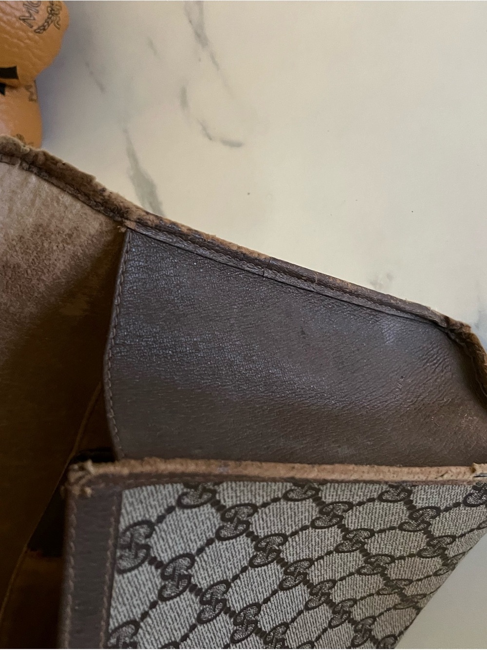 Gucci Brown Monogram Canvas Clutch with Web Stripe - Picture 15 of 16